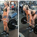 Мертвая тяга со штангой для девушек, гантелями, резинкой. Техника выполнения на прямых, согнутых ногах