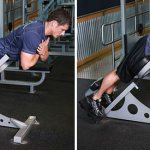 Наклонный тренажер для гиперэкстензий