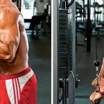 Athlete performing block row