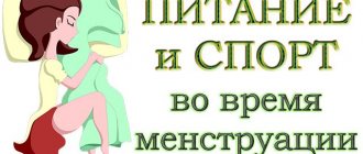 Тренировки и питание во время месячных