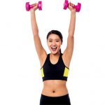 Жим гантелей стоя